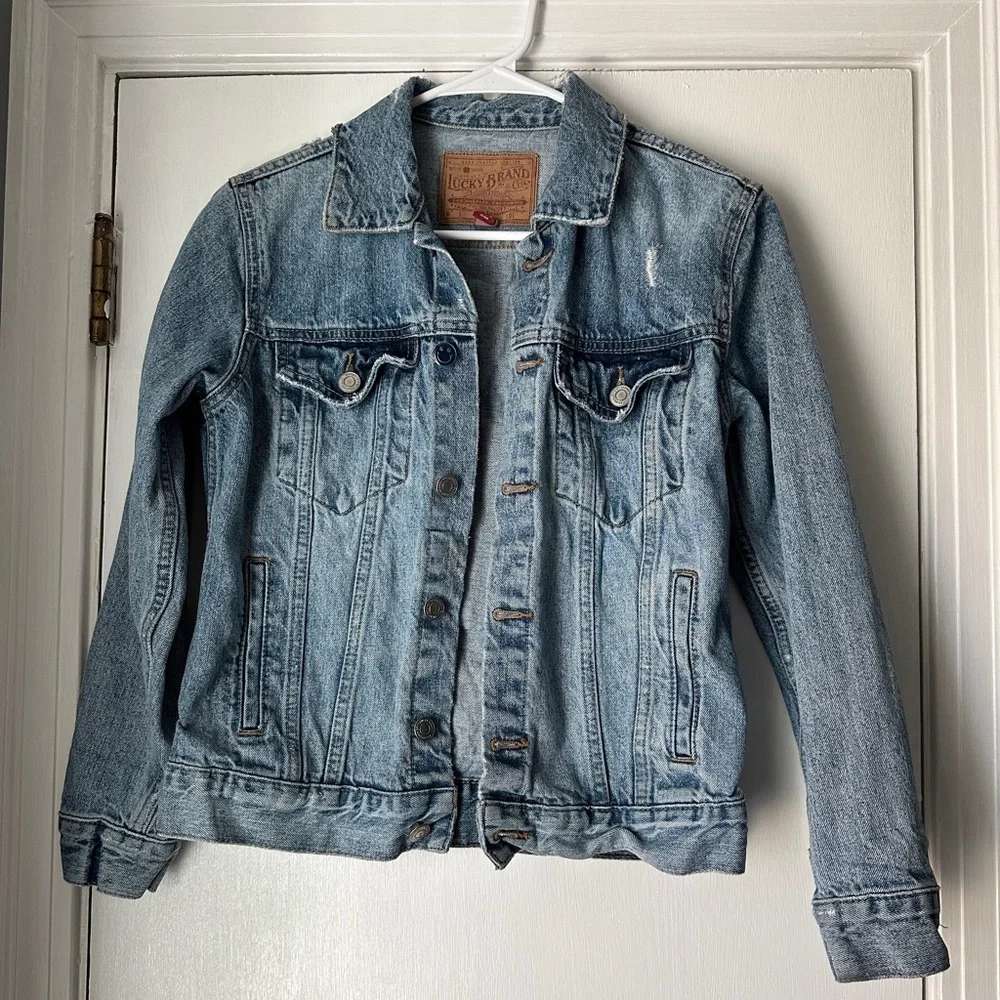 Lucky Brand Tomboy Trucker Jean Jacket - Picture 4 of 7